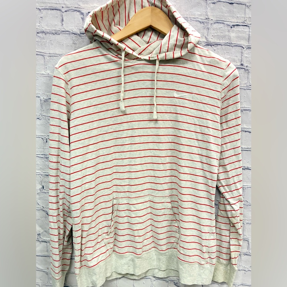 NIKE The Athletic Department women’s size XL stripped hooded top